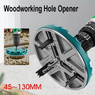 1pc Abridor De Furos Multifuncional Ajustável Diâmetro Do Furo Universal 45-130mm Para Madeira Serra