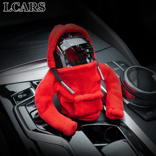 Capa para aperto de engrenagem de carro, alavanca de mudança de marcha, decoração criativa, moletom com capuz, proteção Anti-suor, capa de engrenagem de mudança