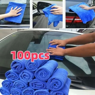 1/10/50/100 Pçs Toalha De Limpeza De Microfibra Engrossar Pano De Secagem Macio Toalhas De Lavagem Do Corpo Carro Trapos