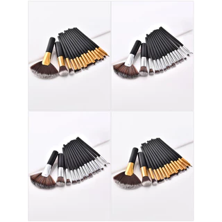 15 Conjunto de Escova de Maquiagem Profissional Preto Grande Novo Produto Conjunto de Escova de Maquiagem Profissional Inclui Escova Grande em Forma de Ventilador Escova em Destaque Escova para Sombra dos Olhos Escova para Sombra dos Olhos Escova em Forma