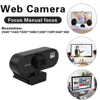Webcam HD Para Computador PC 2K Mini Câmera Web Com Microfone USB 2.0 Mac Portátil Desktop