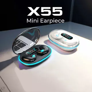 TWS X55 Dormir Fones De Ouvido Sem Fio Mini Para Trabalho Bluetooth Fone Estéreo Escondido Com Microfone Chamada HD À Pr