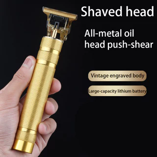Máquina de cortar cabelo elétrica masculina profissional T9 Aparador de barbear T-Blade Aparador de gravação Barbeador d