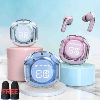 PRO T8 Sem Fio Bluetooth Fone De Ouvido Transparente ENC Fones LED Potência Display Digital Som Estéreo Para Esportes Tr