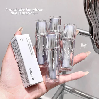 SHAQINUO Mirror Lip Glaze Juicy Clear & Natural Maquiagem Tint Gloss Hidratante De Longa Duração