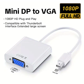 Mini DP DisplayPort Thunderbolt Para Adaptador VGA Conversor De Conector MacBook Microsoft Surface Laptop TV Monitor Pro