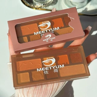 Outono Inverno Paleta de sombras laranja laranja laranja marrom fosca perolada piscando laranja amarela estudante