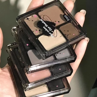 Biya Biya Biya Cold Series Paleta de Sombra de Quatro Cores Ligeiramente Bêbada Sombra de Quatro Cores Sweet Cool Dark Dark Smoky Maquiagem Perolada Matte Punk Style Eyeshadow
