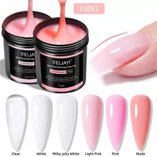 XEIJAYI 1pc 100g Gel De Unhas De Polietileno UV Construtor Cristal Acrílico Extensão Para DIY No Salão Doméstico