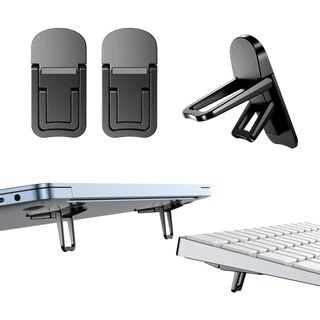 Suporte Para Laptop 2 Peças Mini Dobrável Portátil Riser 2 Ângulo Ajustável Notebook Elevador De Teclado Mesa em Oferta na Shopee