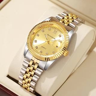 Shangmei Relógios De Negócios Mulher Liga De Aço Pulseira De Quartzo Moda Transfronteiriça Comércio Exterior Homem Por Atacado