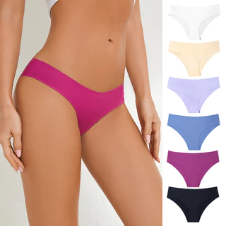 Calcinha de tamanho grande Mulheres Sexy Cintura Baixa Calcinhas Respiráveis Seda de Gelo Invisível Mulheres Sem Costura
