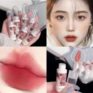 ZVEV Velvet Esmalte Labial Fosco Com Brilho D
