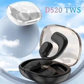 Novo D520 Fones De Ouvido Bluetooth Display LED Sem Fio Redução Ruído HD Estéreo Esportes À Prova Dwaterproof Água