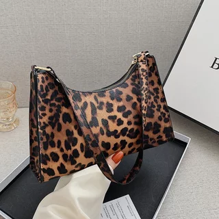 Saco de desenho de nicho Saco de mão estilo ocidental Popular Saco de ombro com estampa Leopardo