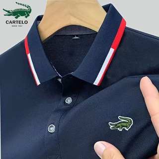 Camiseta de Verão Bordada de Verão para Homens de Grande Marca POLO Camiseta Casual de Manga Curta para Homens de Moda