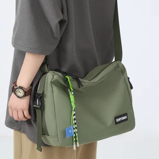 Sólido Estilo de Ferramentas de Cor Bolsa de Lona Estilo Lona Mulher Bolsa Casual Simples Mensageiro Meninos Bolsa Esportiva Bolsa de Ombro Bolsa Mensageiro