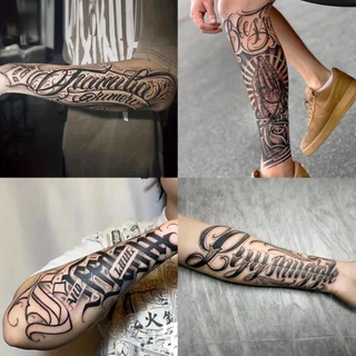 1 Folha Pernas De Braço De Tatuagem De Flor Fria Autocolante À Prova D'água Temporária Longa Duração