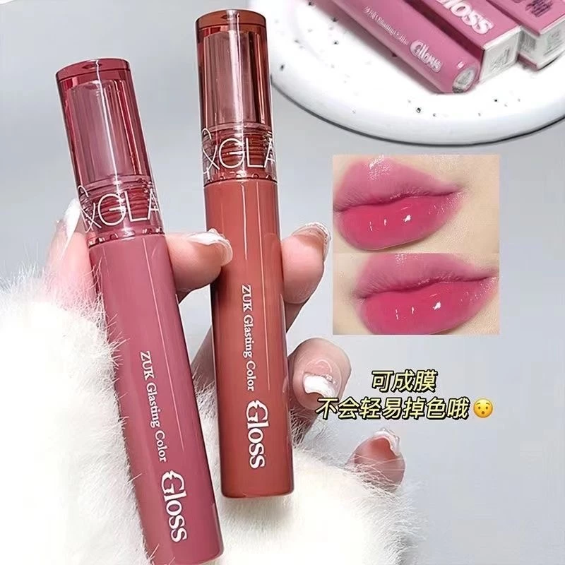 ZUK Batom De Veludo Brilho Labial Gloss Mate Névoa Superfície Natureza Duradoura Não Fácil De Desbotar