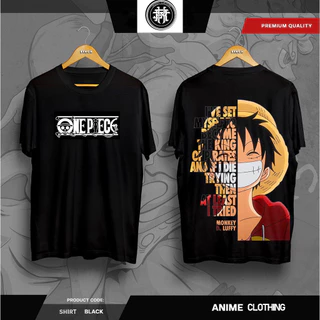 Camiseta de Seda de Verão estilo Hong Kong Anime One Piece Short-Sleeved T-Shirt Homens Mulheres Top Clothes T-Shirt Loose Half-Sleeved Tren