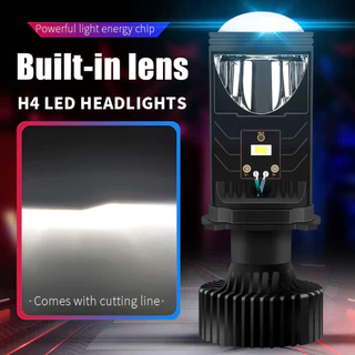 1pcs Farol De Nevoeiro Para Carro De Motocicleta H4 LED Mini Projetor De Lente Canbus Hi/Lo Beam 12V 24V 6000k