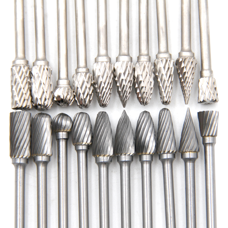 Fresa De Metal Duro Rotativo De 10pcs Aço Tungstênio Cabeçote De Moagem