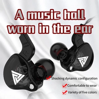 Fones Ak6 35mm Com Microfone, Driver De Cobre, Hifi, Intra-auriculares, Esportivos E Cancelamento De ruído