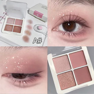 Gege bear Four-color Eyeshadow Earth-tone Paleta De Maquiagem Perolada Para Estudantes Em Um Preço Razoável