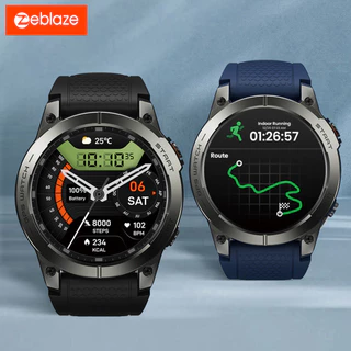 Novo Zeblaze Stratos 3 Pro GPS Smartwatch Relógio Inteligente Embutido E Rota Importação Display AMOLED Chamadas Telefôn
