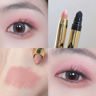 Caneta Sombra Mágica Colorida Brilhante Caneta Perolada Brilhante Brilho Fino Contorno Brilhante Sombra com Duas Cabeças Moldagem de Um Toque