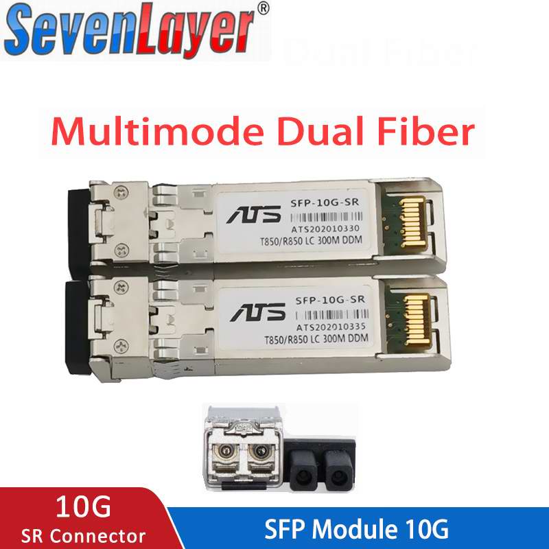 Módulo SFP+ 10Gb Multimodo 300M MM Duplex LC Compatível com Cisco Mikrotik