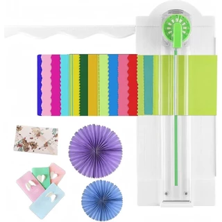 Cortador De Papel Rotativo 12 Em 1 Aparador Cortando 12 Padrões Jef