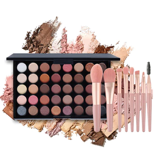 40 Paleta De Sombra Colorida Maquiagem Cintilante Mate Altamente Pigmentada Pó Colorido Ametista Fumaça Longa Duração À Prova D
