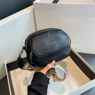 Bolsa mensageiro feminina de ombro Fashion, bolsa quadrada pequena Casual de cor sólida