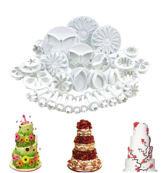 Conjunto De 10 33 Peças De Ferramentas De Cozimento , Ferramenta De Fondant , Molde De Bolo Biscoito