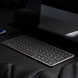 Teclado Bluetooth Sem Fio De Modo Duplo E Conjunto De Mouse Teclas De Chocolate Mudo Para Jogos De Escritório Compatível Apple Android Multi System Mini Portátil