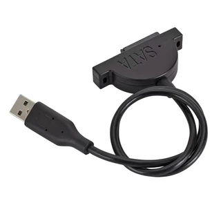 Cabo Sata USB 2.0 Para Mini II 7 + 6 13Pin Adaptador CD/DVD ROM Slimline Drive Conversor De Parafusos Estilo Firme