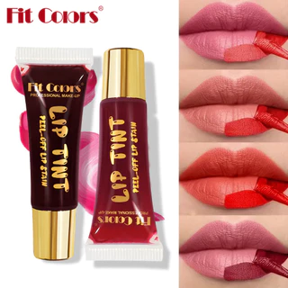 Fit Colors Tear-Off Lip Gloss 6 Cores Matte Superfície Deixar Fundo Cor Tingido Lip Tear-Off Lip Glo