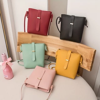 Bolsa para Senhoras Bolsa Fashionable Moda Simples Bolsa para Mensageiros de Grande Capacidade Bolsa para Senhoras Bolsa para Senhoras PU (15 * 4 * 18) cm