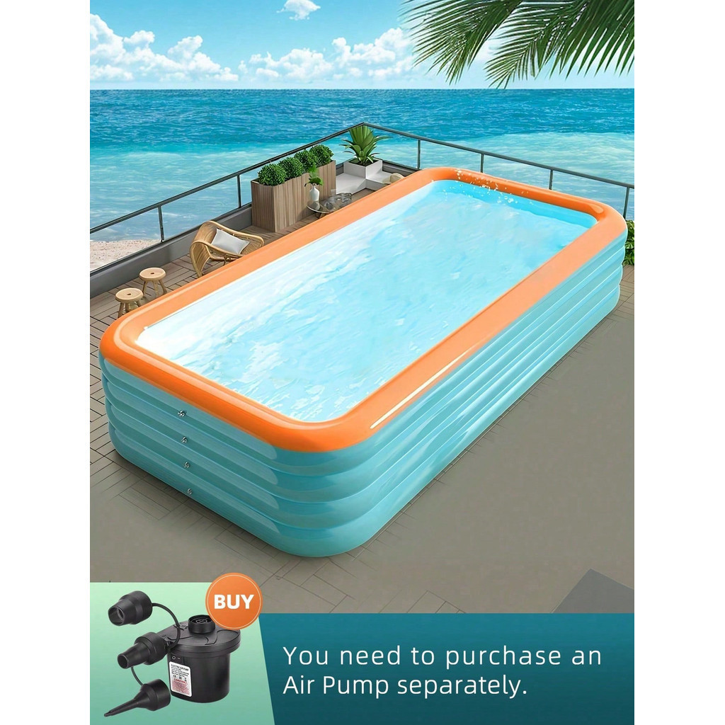 1pcs 4 Pisos Piscina Insuflável Exterior Portátil Para Adultos Grandes Famílias