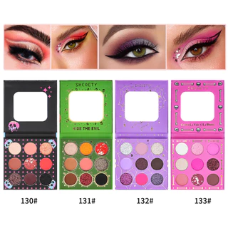 9 Cores Paleta de Sombra do Crânio Adequada para o Halloween
