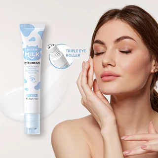 LAIKOU Leite Brilho Creme Para Os Olhos Rolando Massagem Círculo Olho Saco Bola Remover Panda Escuro 20g