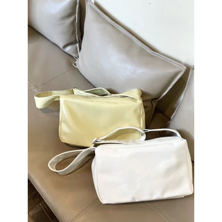 Moda Sólida Cor Sólida Cor Grande-Capacidade Um-Ombro Mensageiro de um ombro Bolsa com alça larga Bolsa comutadora