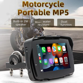 Navegação Da Motocicleta IP65 Carplay Sem Fio À Prova D'água Tela Portátil Bluetooth De 5 Polegadas Fácil Instalação De Usar