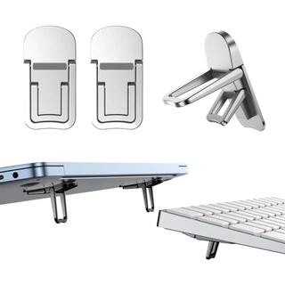 Suporte Para Laptop 2 Peças Mini Dobrável Portátil Riser 2 Ângulo Ajustável Notebook Elevador De Teclado Mesa