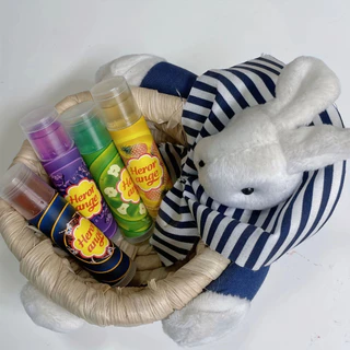 Herorange HERORANGE Lollipop Lip Balm Máscara labial de cacau quente Hidratante Hidratante Fade Lip Lines Homens Mulhere