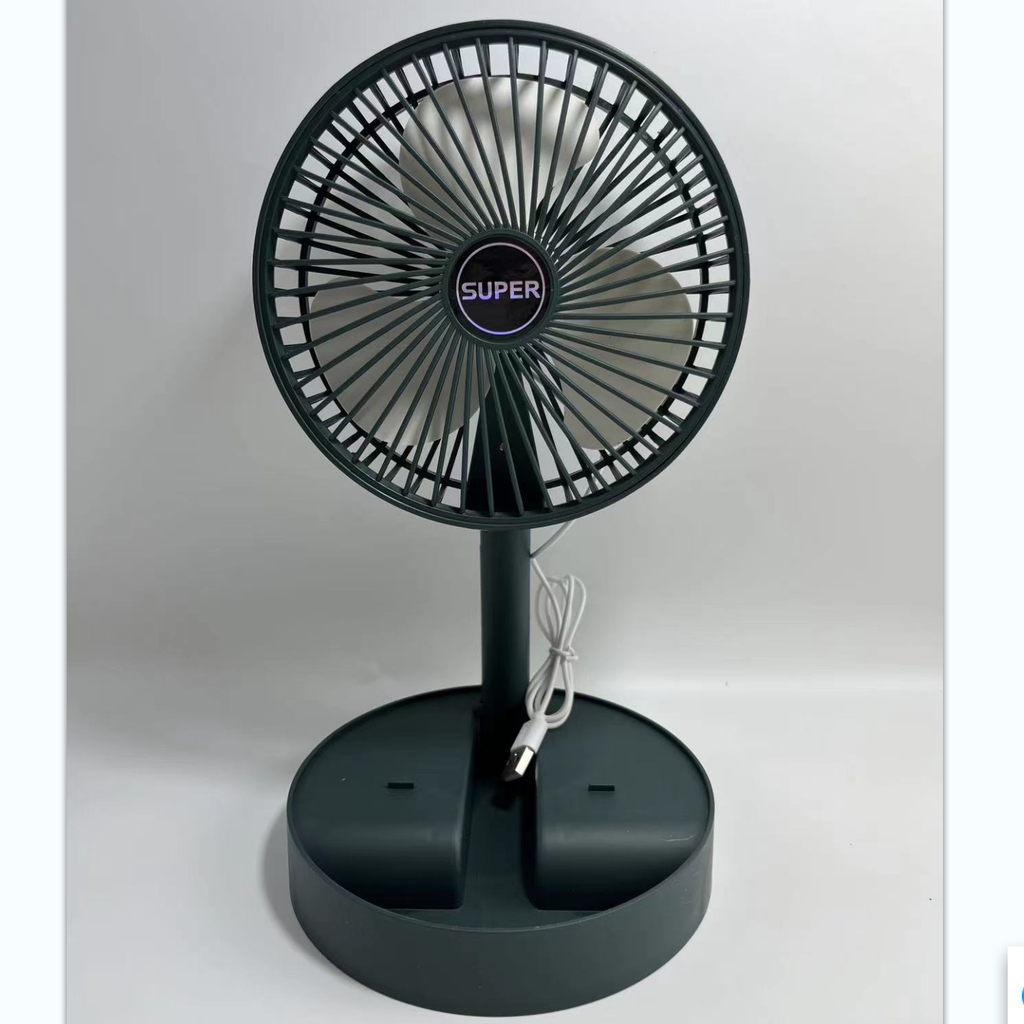Ventilador De Mesa Dobrável , 6 Polegadas Ultra Silencioso , Fácil De Armazenar , Mini Suporte Oscilante Telescópico , U