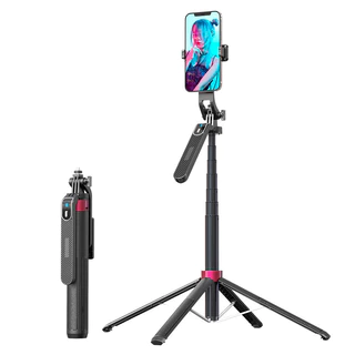 P185 Gimbal Bluetooth 1.6m Selfie Stick Sem Fio para Câmeras de Ação e Smartphones