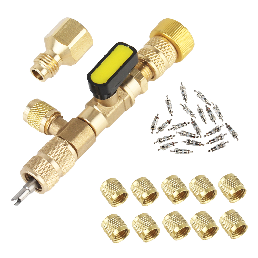 Dissolvant/installateur De Noyau De Valve, Outils De Réparation De Ligne De Climatisation à Double Port
