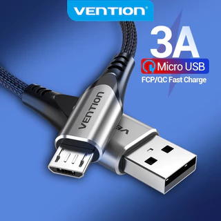 Vention Cabo Micro USB 3A De Carregamento Rápido E Sincronização De Dados Fio Trançado De Nylon Para Cabos De Celular